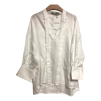 Pre-owned Valentino Blouse In White