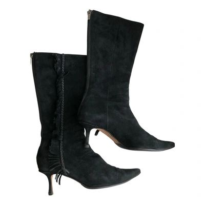 Pre-owned Jimmy Choo Ankle Boots In Black