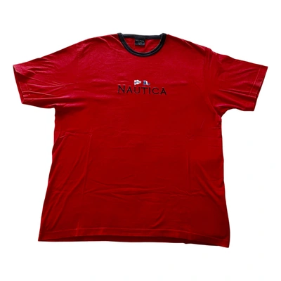 Pre-owned Nautica T-shirt In Red