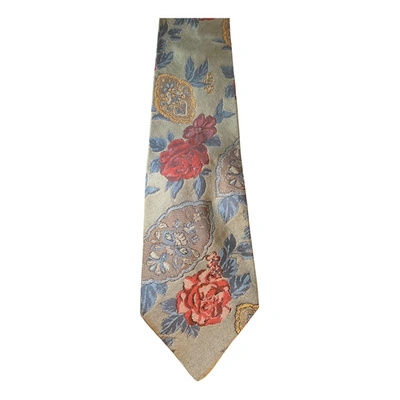 Pre-owned Longchamp Silk Tie In Multicolour