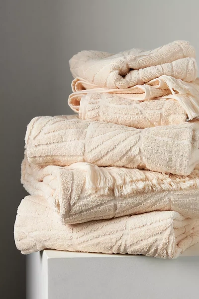 Shop Slowtide Kalo Bath Towel Collection By  In White Size Bath Towel