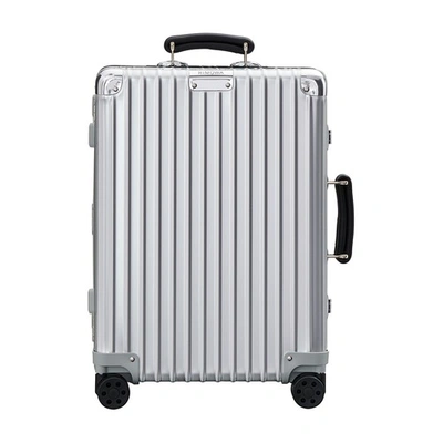 Shop Rimowa Classic Cabin Luggage In Silver