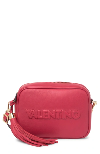 Garanti Men Aflede Valentino By Mario Valentino Mia Leather Crossbody Bag In Lipstick Red |  ModeSens