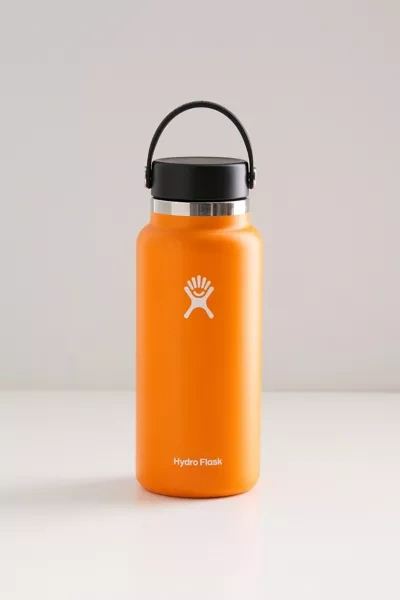 Shop Hydro Flask Wide Mouth 32 oz Water Bottle In Orange
