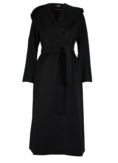 Shop Max Mara Venaco Coat In Black