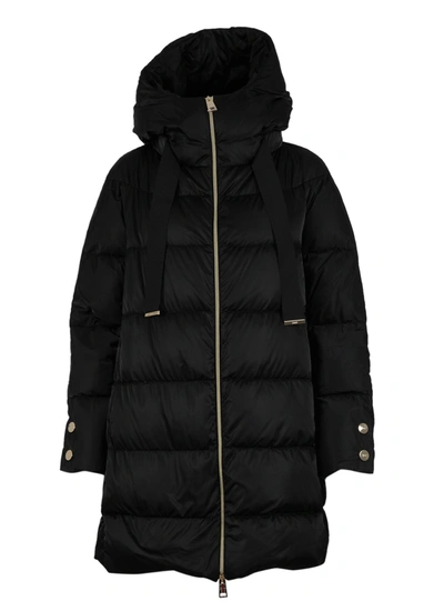 Shop Herno Polyester Down Jacket In Black