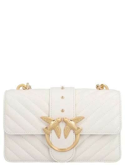 Shop Pinko Love Mini Icon Quilt Bag In White