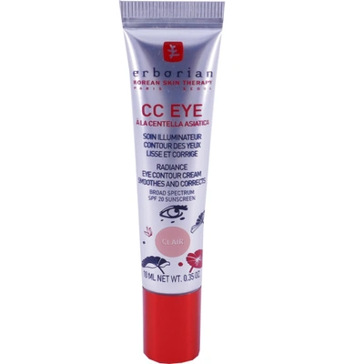 Shop Erborian Cc Eye Radiance Contour Cream 10ml - Colour: Clair In Beige