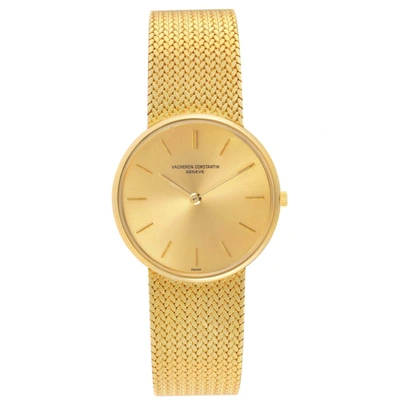Shop Vacheron Constantin Patrimony Yellow Gold Vintage Mens Watch 6872 In Not Applicable