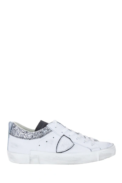 Shop Philippe Model Prsx Collier Low-top Sneakers In White