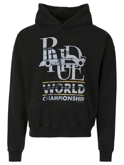 Shop Rhude World Champion Hoodie Black