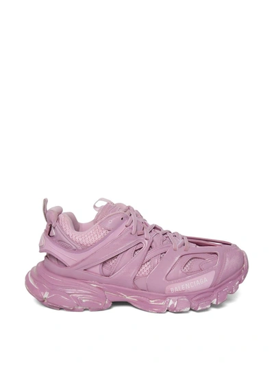 Shop Balenciaga Faded Track Sneaker In Pink