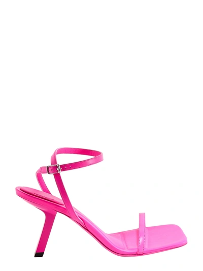 Shop Balenciaga Ankle Strapped Sandals In Pink