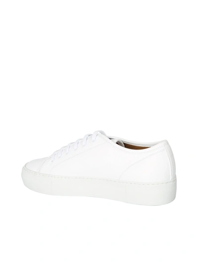 Shop Common Projects Leather Sneakers In White