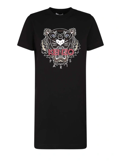 Kenzo Cotton Icon Tiger T-shirt Dress In |