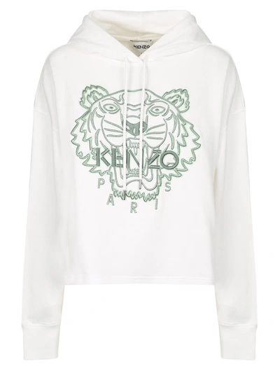Shop Kenzo Cotton Sweatshirt In White