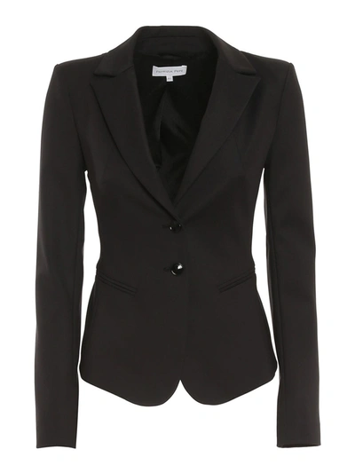 Shop Patrizia Pepe Crepe Blazer In Black