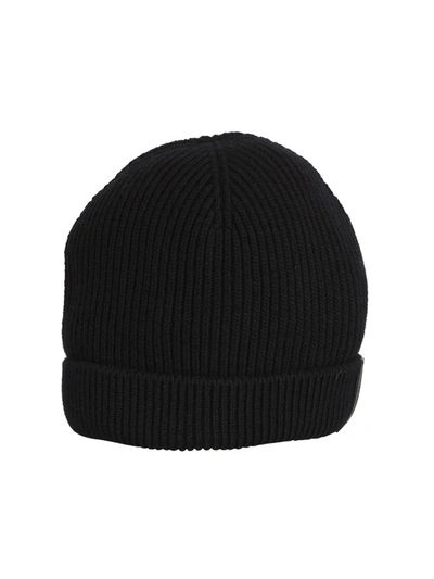 Shop Dolce & Gabbana Wool Beanie Hat In Black