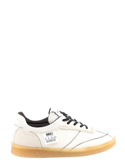 Mm6 Maison Margiela Inside Out 6 Court Sneakers In White | ModeSens