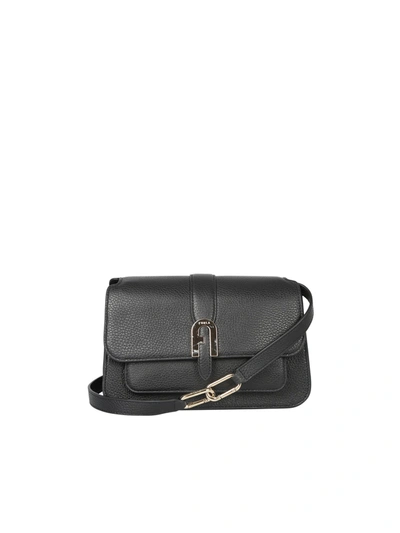 Shop Furla Sifia S Leather Bag In Black