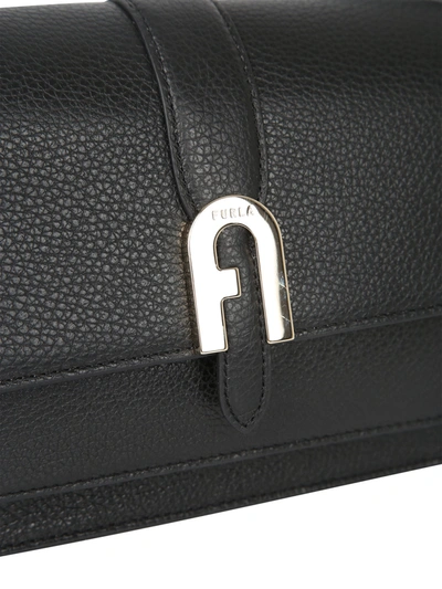 Shop Furla Sifia S Leather Bag In Black