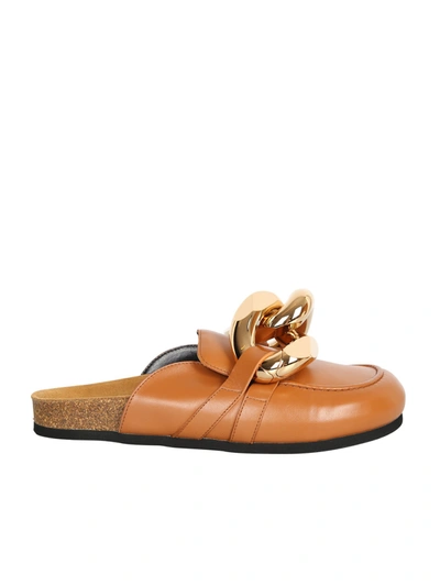 Shop Jw Anderson J.w. Anderson Leather Sandals In Brown