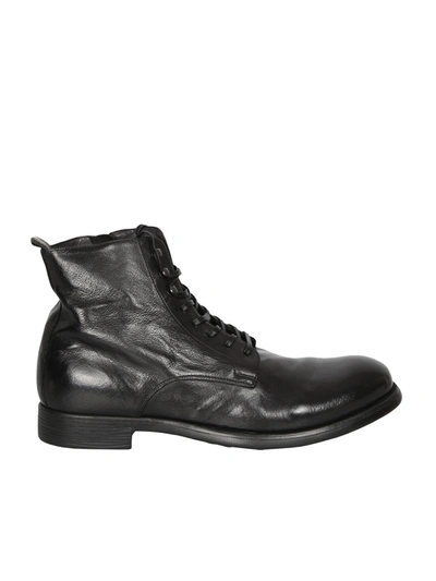 Shop Officine Creative Leather Ankle Boots In Black