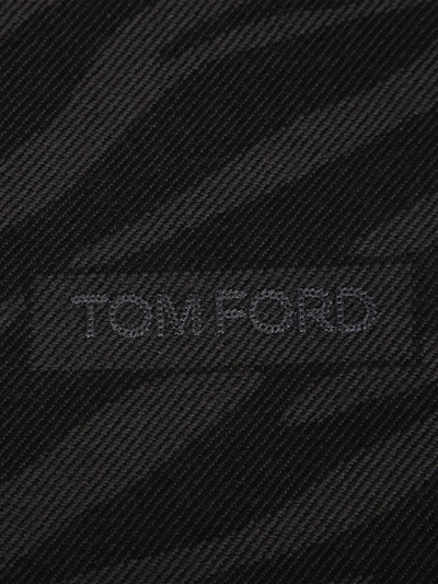 Shop Tom Ford Wool Scarf In Grey