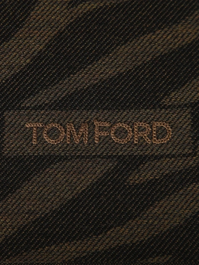 Shop Tom Ford Wool Scarf In Green