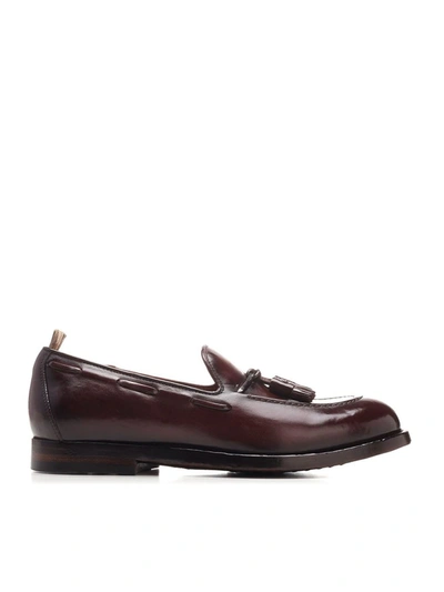 Shop Officine Creative Ivy Loafers In Burgundy Color In Red