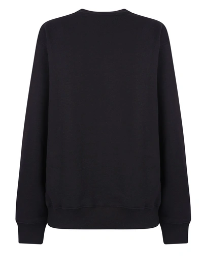 Shop Versace Jeans Couture Cotton Sweatshirt In Black