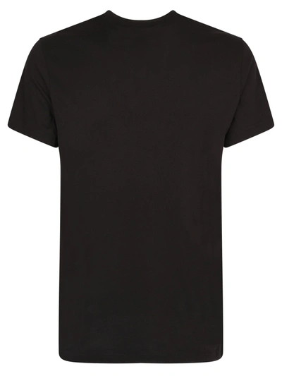 Shop Versace Jeans Couture Printed Cotton T-shirt In Black
