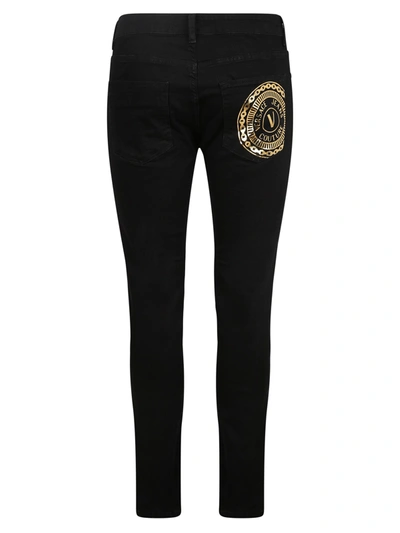 Shop Versace Jeans Couture Skinny Fit Jeans In Black