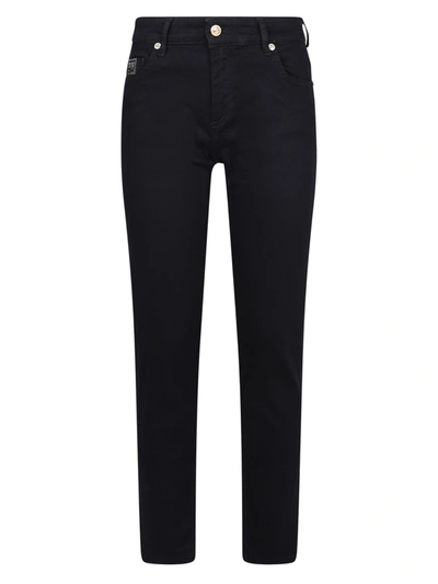 Shop Versace Jeans Couture Skinny Fit Trousers In Black