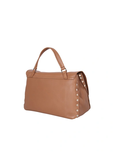 Shop Zanellato Postina M Heritage Leather Bag In Brown