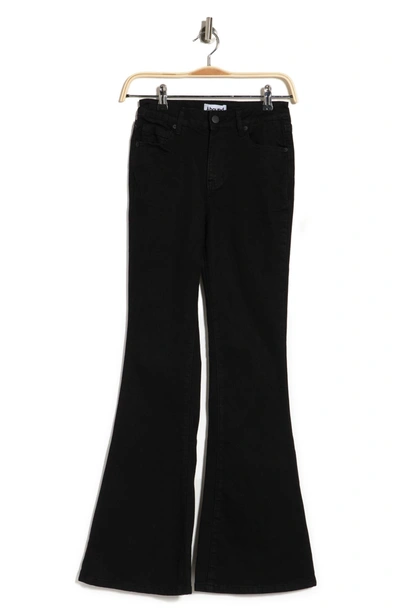Shop Abound Stretch Flare Jeans In Black Rinse