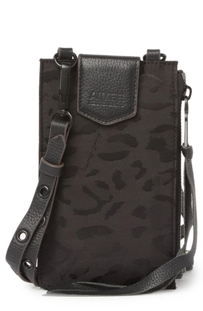 Shop Aimee Kestenberg Out Of Office Phone Crossbody Bag In Black Leopard Jacquard