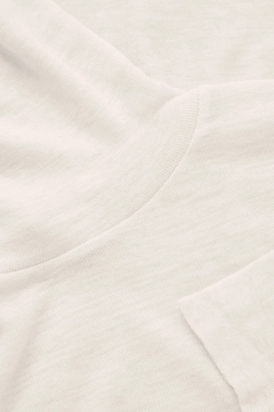 Cos Slim-fit Merino Wool Turtleneck Top In White