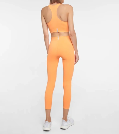 Shop Adam Selman Sport Assential Mid-rise Leggings In Yellow