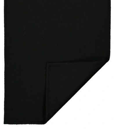 Shop Totême Wool And Cashmere Scarf In Black