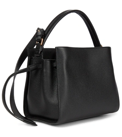 Shop Tom Ford Padlock Small Leather Tote In Black