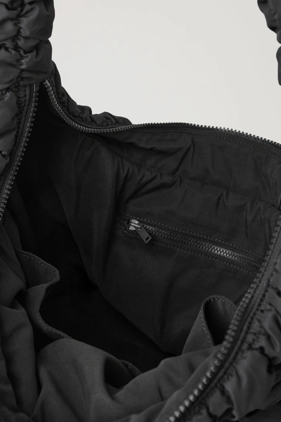 Shop Cos Quilted Oversized Shoulder Bag In Dark Navy