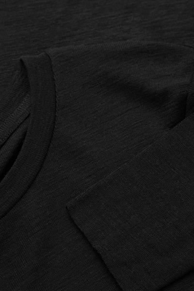 Cos Crew-neck Merino Wool Top In Black