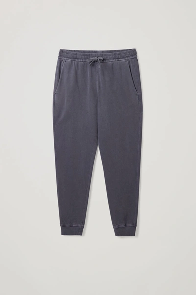 Shop Cos Regular-fit Cuffed Joggers In Washed Navy