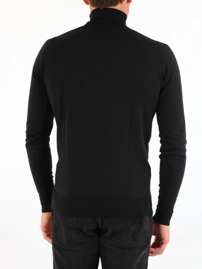 Shop John Smedley Merino Wool Sweater Black