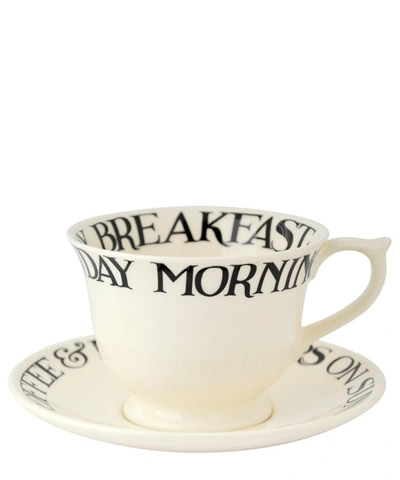 Shop Emma Bridgewater Black Toast Large Teacup And Saucer