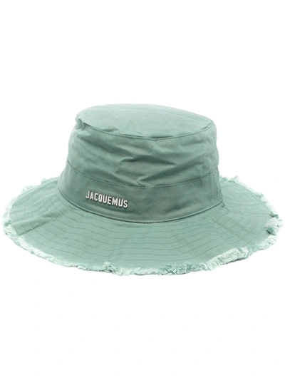 Shop Jacquemus Le Bob Artichaut Bucket Hat In Green