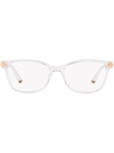 Shop Dolce & Gabbana Logo-tip Square Glasses In White