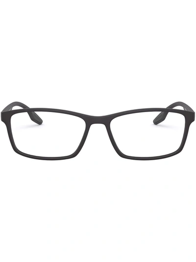 Shop Prada Lifestyle Rectangle-frame Glasses In White