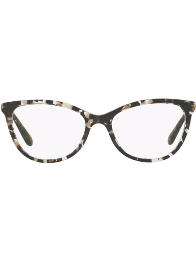 Shop Dolce & Gabbana Cat-eye Frame Glasses In White